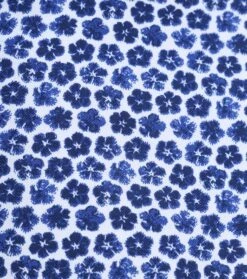 R2 Knitted PiquÃ© Overhemd Bloemen Blauw -Kleding Kortingswinkel 77593 3
