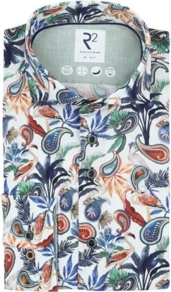 R2 Overhemd Paisley Multicolour -Kleding Kortingswinkel 77597 4 1
