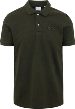 KnowledgeCotton Apparel Polo Donkergroen -Kleding Kortingswinkel 77623 1 1
