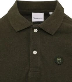 KnowledgeCotton Apparel Polo Donkergroen -Kleding Kortingswinkel 77623 2 1