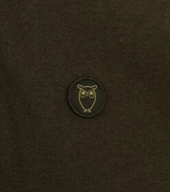 KnowledgeCotton Apparel Polo Donkergroen -Kleding Kortingswinkel 77623 3