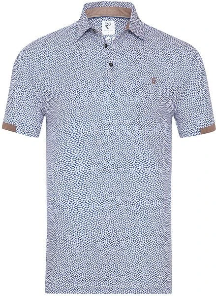 R2 Amsterdam Poloshirt Print Blauw 7 R2 Amsterdam Poloshirt Print Blauw - Afbeelding 5
