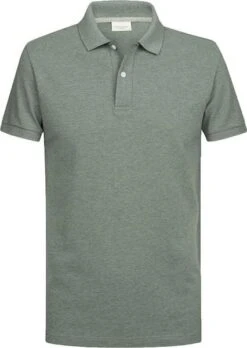 Profuomo Polo Groen Melange -Kleding Kortingswinkel 77669 1 1