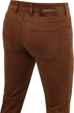 Gardeur Bill Broek Five Pocket Bruin -Kleding Kortingswinkel 77688 3