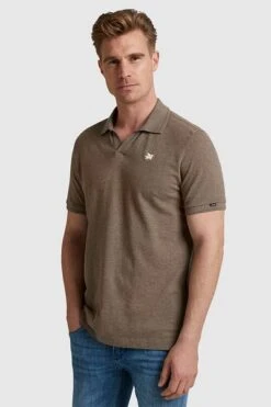Vanguard Poloshirt Piqué Bruin 10 Vanguard Poloshirt Piqué Bruin -Kleding Kortingswinkel 77705 3