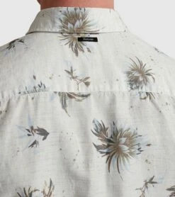 Vanguard Short Sleeves Overhemd Bloemen Ecru -Kleding Kortingswinkel 77709 6