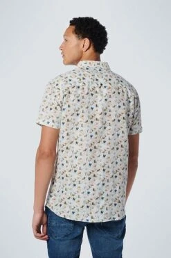 No-Excess No Excess Short Sleeve Overhemd Linnen Multicolour -Kleding Kortingswinkel 77712 3