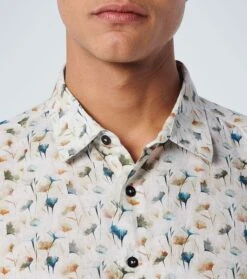 No-Excess No Excess Short Sleeve Overhemd Linnen Multicolour -Kleding Kortingswinkel 77712 5
