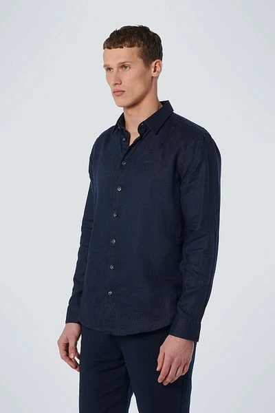 No-Excess No Excess Overhemd Linnen Navy 4 No-Excess No Excess Overhemd Linnen Navy - Afbeelding 2