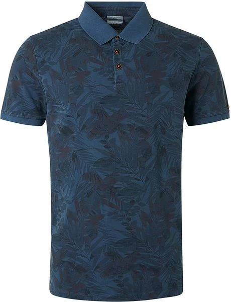 No-Excess No Excess Polo Print Carbon Blauw 3 No-Excess No Excess Polo Print Carbon Blauw
