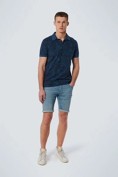 No-Excess No Excess Polo Print Carbon Blauw 6 No-Excess No Excess Polo Print Carbon Blauw - Afbeelding 4