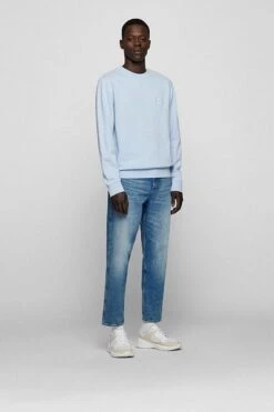 Hugo Boss Sweater Westart Lichtblauw -Kleding Kortingswinkel 77720 4