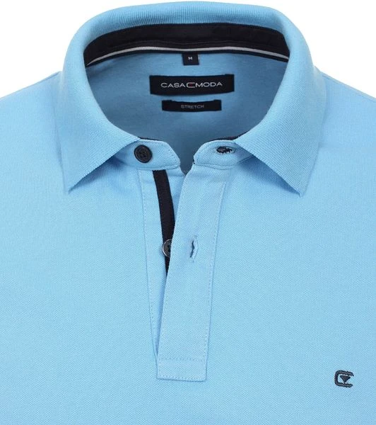 Casa Moda Polo Blauw 4 Casa Moda Polo Blauw - Afbeelding 2
