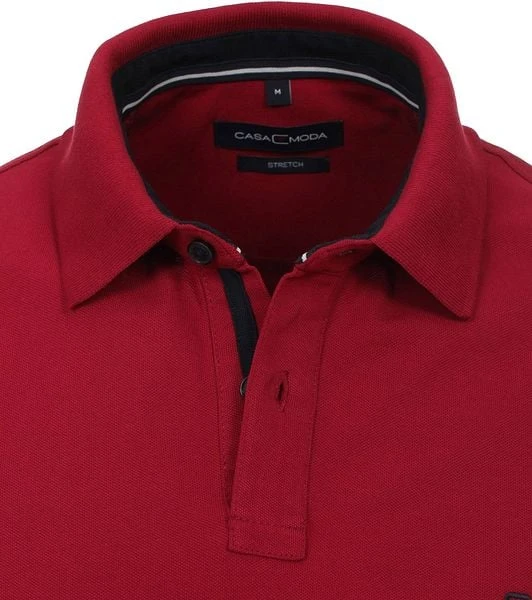 Casa Moda Polo Stretch Bordeaux 8 Casa Moda Polo Stretch Bordeaux - Afbeelding 6