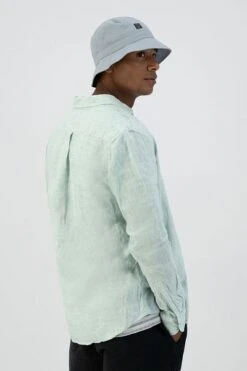 Dstrezzed Overhemd Linnen Lichtgroen -Kleding Kortingswinkel 77732 3