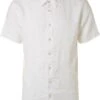 No-Excess No Excess Short Sleeve Overhemd Linnen Wit -Kleding Kortingswinkel 77759 1