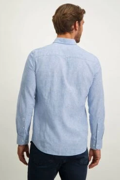 State Of Art Overhemd Melange Blauw -Kleding Kortingswinkel 77761 3