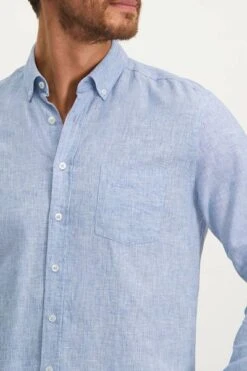 State Of Art Overhemd Melange Blauw -Kleding Kortingswinkel 77761 4