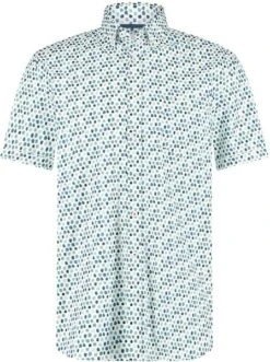 State Of Art Overhemd Shortsleeve Print Blauw -Kleding Kortingswinkel 77762 1 1