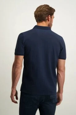 State Of Art Pique Polo Logo Donkerblauw -Kleding Kortingswinkel 77764 3