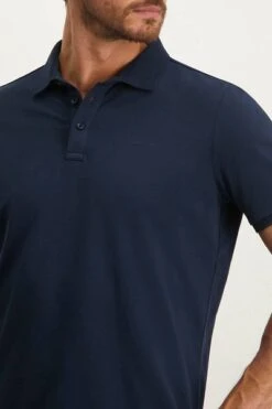 State Of Art Pique Polo Logo Donkerblauw -Kleding Kortingswinkel 77764 4