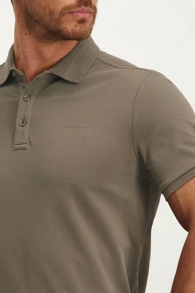 State Of Art Pique Polo Logo Sepia 6 State Of Art Pique Polo Logo Sepia - Afbeelding 4