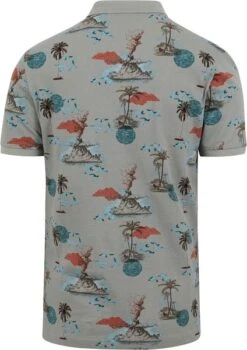 No-Excess No Excess Poloshirt Print Groen -Kleding Kortingswinkel 77802 4