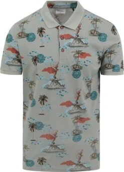 No-Excess No Excess Poloshirt Print Groen