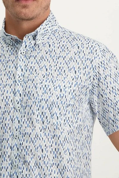 State Of Art Short Sleeve Overhemd Print Blauw 5 State Of Art Short Sleeve Overhemd Print Blauw - Afbeelding 3