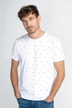 Petrol T-Shirt Haaien Wit -Kleding Kortingswinkel 77828 2