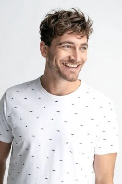 Petrol T-Shirt Haaien Wit -Kleding Kortingswinkel 77828 3