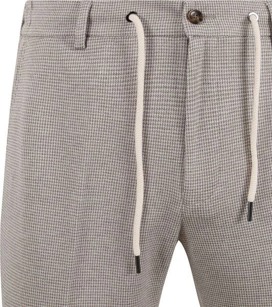 Suitable Pantalon Jersey Pied De Poule Beige 4 Suitable Pantalon Jersey Pied De Poule Beige - Afbeelding 2