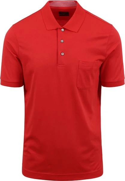 OLYMP Poloshirt Rood 7 OLYMP Poloshirt Rood - Afbeelding 5