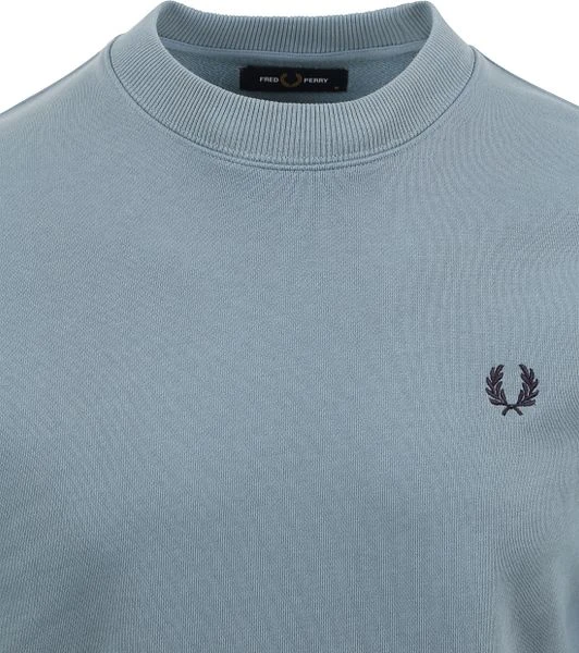 Fred Perry Sweater Logo Mid Blauw 4 Fred Perry Sweater Logo Mid Blauw - Afbeelding 2