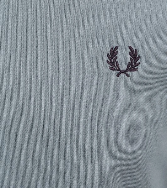 Fred Perry Sweater Logo Mid Blauw 5 Fred Perry Sweater Logo Mid Blauw - Afbeelding 3