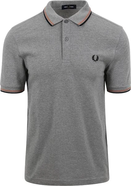 Fred Perry Polo M3600 Mid Grijs 7 Fred Perry Polo M3600 Mid Grijs - Afbeelding 5