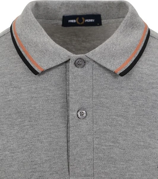 Fred Perry Polo M3600 Mid Grijs 8 Fred Perry Polo M3600 Mid Grijs - Afbeelding 6