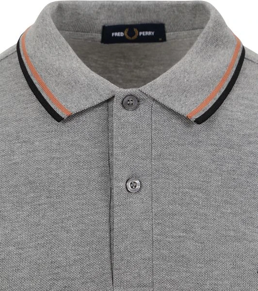 Fred Perry Polo M3600 Mid Grijs 4 Fred Perry Polo M3600 Mid Grijs - Afbeelding 2