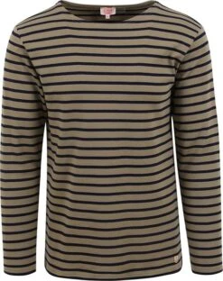 Armor-Lux Houat Trui Strepen Donkergroen