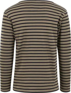 Armor-Lux Houat Trui Strepen Donkergroen -Kleding Kortingswinkel 77926 4