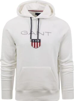Gant Hoodie Shield Wit