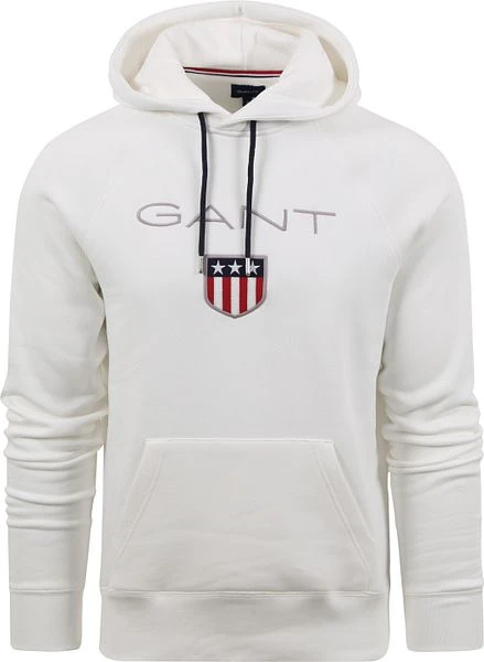 Gant Hoodie Shield Wit