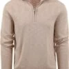 Gant Halfzip Trui Beige -Kleding Kortingswinkel 77929 1