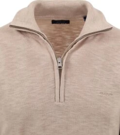 Gant Halfzip Trui Beige -Kleding Kortingswinkel 77929 2 1