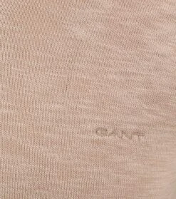 Gant Halfzip Trui Beige -Kleding Kortingswinkel 77929 3