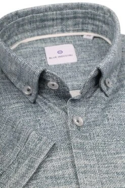 Blue Industry Short Sleeve Overhemd Print Groen -Kleding Kortingswinkel 77959 5 1