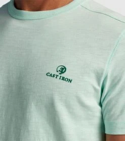 Cast Iron T-Shirt Melange Zeegroen -Kleding Kortingswinkel 77998 4