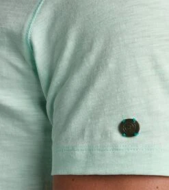 Cast Iron T-Shirt Melange Zeegroen -Kleding Kortingswinkel 77998 6