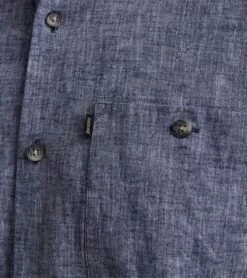 Vanguard Short Sleeve Overhemd Linnen Blauw -Kleding Kortingswinkel 78032 5