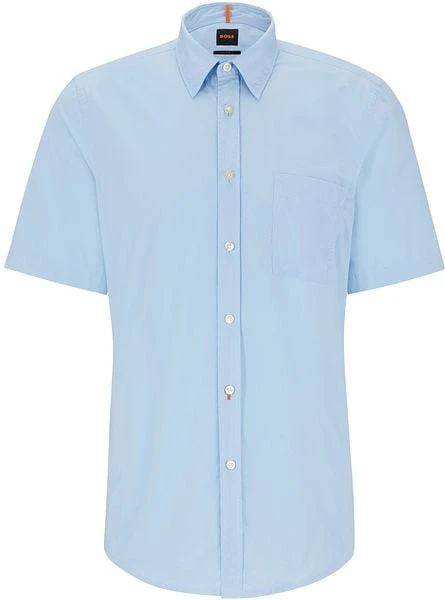 Hugo Boss Short Sleeve Relegant Overhemd Lichtblauw 7 Hugo Boss Short Sleeve Relegant Overhemd Lichtblauw - Afbeelding 5